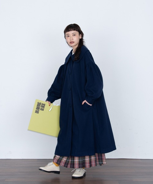 MERLOT（メルロー）の「大きな丸襟コート（その他アウター