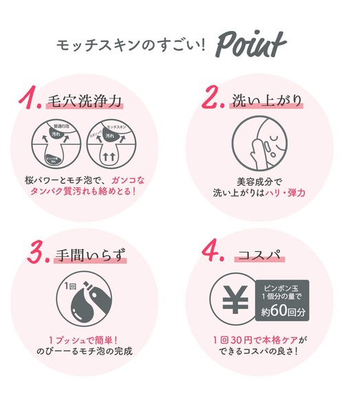 MoccHi SKIN（モッチスキン）の「ZOZO限定 モッチスキン吸着泡洗顔SK