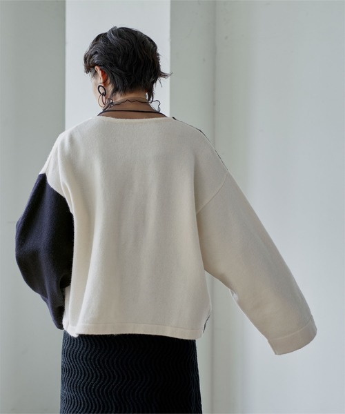 miette（ミエット）の「ﾊﾞｲｶﾗｰｶｰﾌﾞﾃﾞｻﾞｲﾝｶｰﾃﾞｨｶﾞﾝ（カーディガン/ボレロ・レディース・オフホワイト/ライトグリーン・FREE）」の12枚目の写真