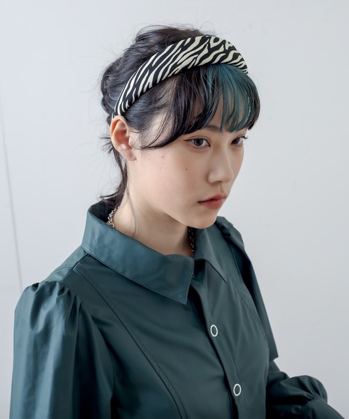 RASVOA(ラスボア)の「ゼブラパターンカチューシャ(カチューシャ・レディース・ブラック・FREE)」の9枚目の写真