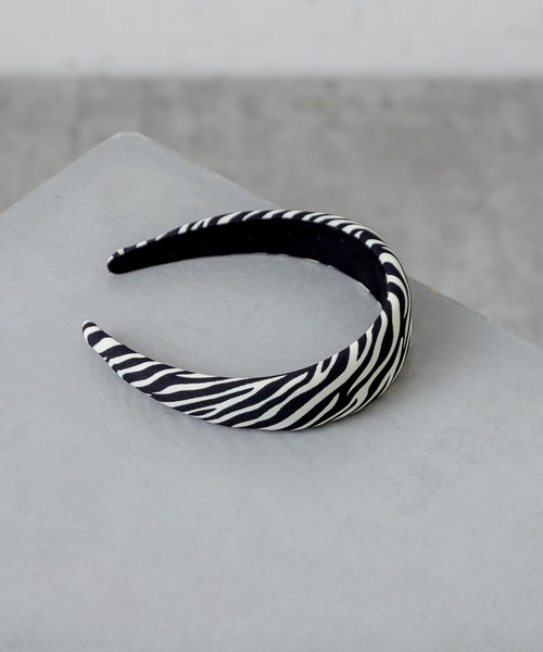 RASVOA(ラスボア)の「ゼブラパターンカチューシャ(カチューシャ・レディース・ブラック・FREE)」の13枚目の写真