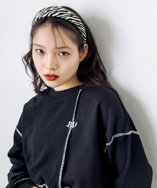 RASVOA(ラスボア)の「ゼブラパターンカチューシャ(カチューシャ・レディース・ブラック・FREE)」の17枚目の写真