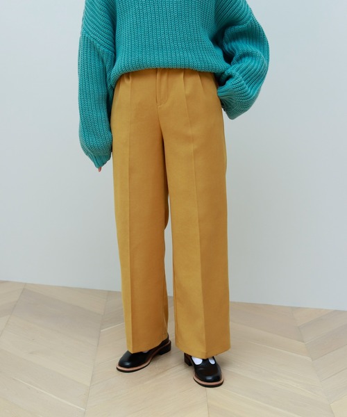 Birthday room（バースデイルーム）の「低身長さん向けSサイズ対応！ピーチツイルシンプルカラーパンツ（その他パンツ・レディース・オフホワイト/ピンク/グリーン/マスタード・SMALL/MEDIUM/LARGE）」の16枚目の写真