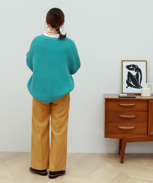 Birthday room（バースデイルーム）の「低身長さん向けSサイズ対応！ピーチツイルシンプルカラーパンツ（その他パンツ・レディース・オフホワイト/ピンク/グリーン/マスタード・SMALL/MEDIUM/LARGE）」の12枚目の写真