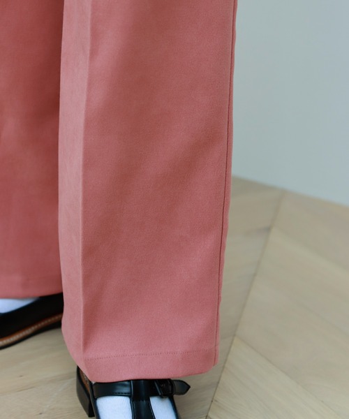 Birthday room（バースデイルーム）の「低身長さん向けSサイズ対応！ピーチツイルシンプルカラーパンツ（その他パンツ・レディース・オフホワイト/ピンク/グリーン/マスタード・SMALL/MEDIUM/LARGE）」の17枚目の写真