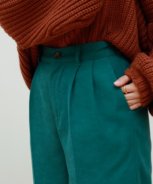 Birthday room（バースデイルーム）の「低身長さん向けSサイズ対応！ピーチツイルシンプルカラーパンツ（その他パンツ・レディース・オフホワイト/ピンク/グリーン/マスタード・SMALL/MEDIUM/LARGE）」の20枚目の写真