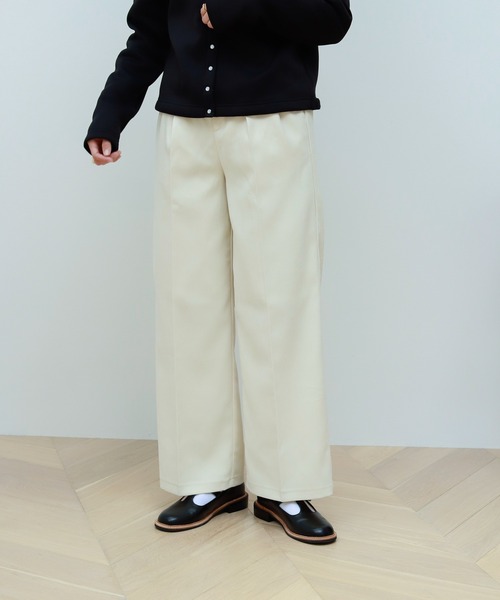 Birthday room（バースデイルーム）の「低身長さん向けSサイズ対応！ピーチツイルシンプルカラーパンツ（その他パンツ・レディース・オフホワイト/ピンク/グリーン/マスタード・SMALL/MEDIUM/LARGE）」の10枚目の写真