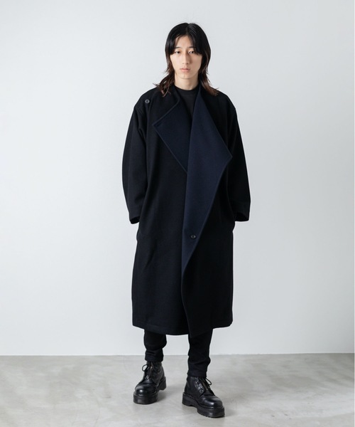 ato（アトウ）の「DRAPE COAT（チェスターコート）」 - WEAR