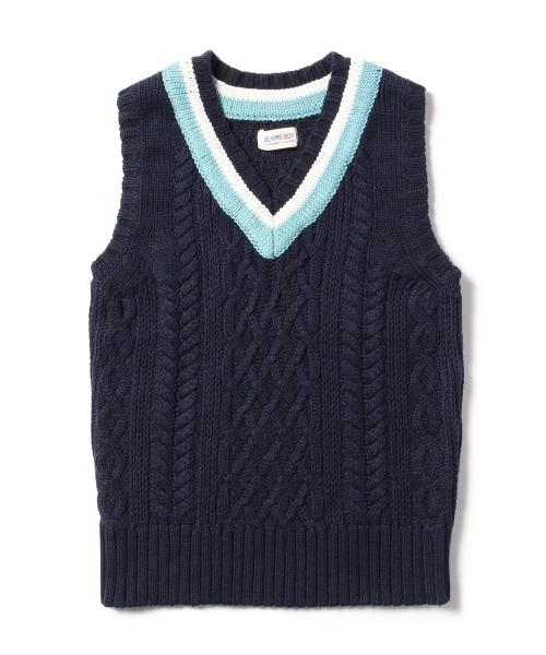 BEAMS BOY（ビームスボーイ）の「BEAMS BOY / 3ゲージ マーセライズ チルデン ベスト（ベスト・レディース・ナチュラル/ロイヤルブルー/ネイビー・ONE SIZE）」の13枚目の写真