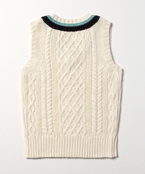 BEAMS BOY（ビームスボーイ）の「BEAMS BOY / 3ゲージ マーセライズ チルデン ベスト（ベスト・レディース・ナチュラル/ロイヤルブルー/ネイビー・ONE SIZE）」の17枚目の写真