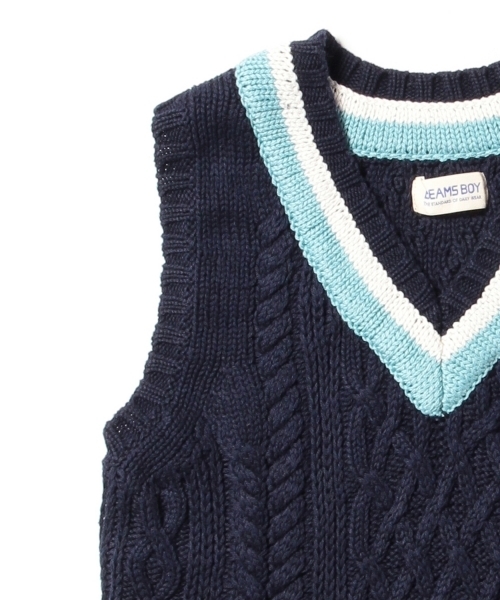 BEAMS BOY（ビームスボーイ）の「BEAMS BOY / 3ゲージ マーセライズ チルデン ベスト（ベスト・レディース・ナチュラル/ロイヤルブルー/ネイビー・ONE SIZE）」の11枚目の写真