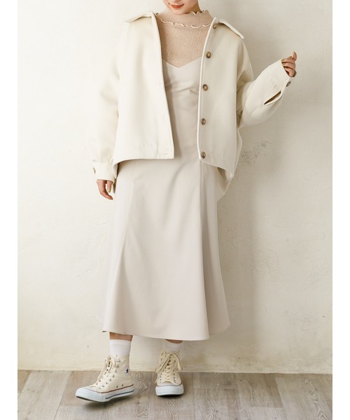 SLURR（スラ―）の「バックリボンマーメイドワンピース（ワンピース・レディース・ベージュ/ネイビー/マスタード/その他8・FREE）」の19枚目の写真