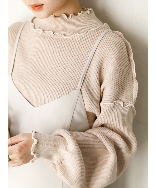 SLURR（スラ―）の「バックリボンマーメイドワンピース（ワンピース・レディース・ベージュ/ネイビー/マスタード/その他8・FREE）」の20枚目の写真