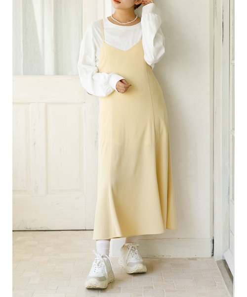 SLURR（スラ―）の「バックリボンマーメイドワンピース（ワンピース・レディース・ベージュ/ネイビー/マスタード/その他8・FREE）」の22枚目の写真