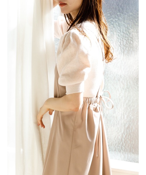 SLURR（スラ―）の「バックリボンマーメイドワンピース（ワンピース・レディース・ベージュ/ネイビー/マスタード/その他8・FREE）」の10枚目の写真