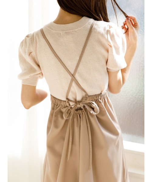 SLURR（スラ―）の「バックリボンマーメイドワンピース（ワンピース・レディース・ベージュ/ネイビー/マスタード/その他8・FREE）」の16枚目の写真