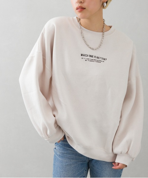 SpRay(スプレイ)の「裏起毛ブレッドフレンズスウェット(スウェット・レディース・ダークグリーン/ブルー/アイボリー/オートミール/スミクロ・FREE)」の16枚目の写真