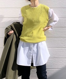 Q | BROSリブノースリニット(ニット/セーター)