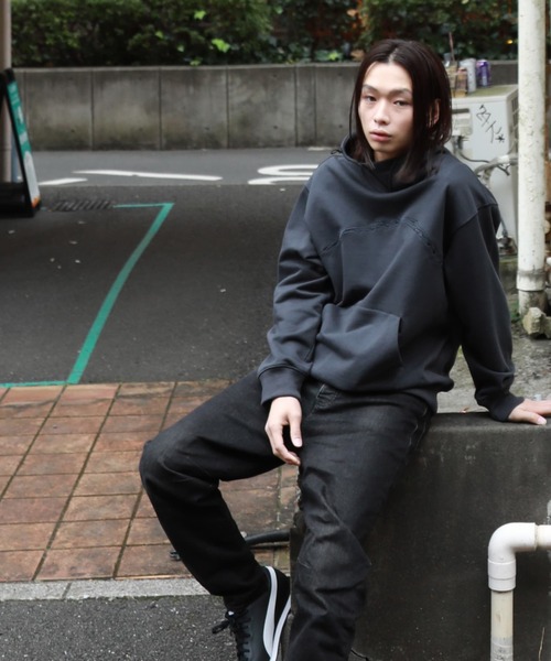 A DEGREE FAHRENHEIT(エーディグリーファーレンハイ)の「【ユニセックスアイテム】HWアート刺繍フーディ(パーカー・メンズ・ブラック/マスタード/オレンジ/ダークグレー/ラベンダー・MEDIUM/LARGE/FREE)」の10枚目の写真