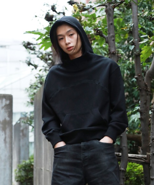 A DEGREE FAHRENHEIT(エーディグリーファーレンハイ)の「【ユニセックスアイテム】HWアート刺繍フーディ(パーカー・メンズ・ブラック/マスタード/オレンジ/ダークグレー/ラベンダー・MEDIUM/LARGE/FREE)」の6枚目の写真