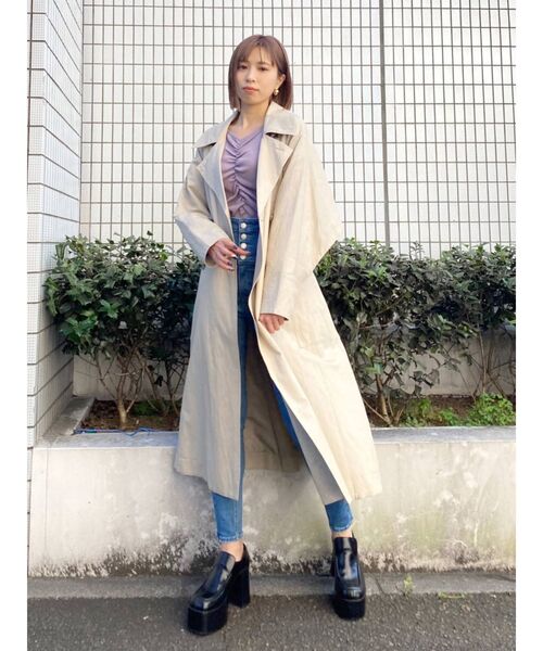 EMODA（エモダ）の「ギャザーパフニット（ニット/セーター・レディース・ホワイト/ブラック/グリーン/パープル・FREE）」の10枚目の写真