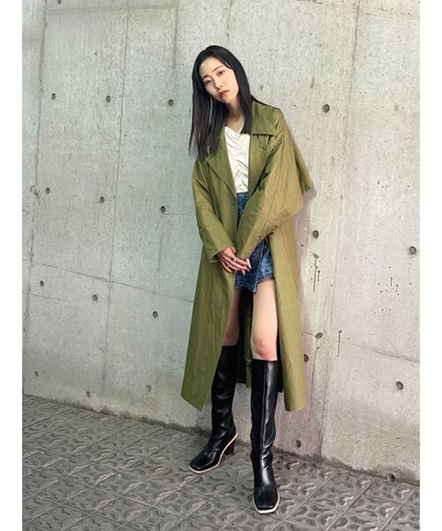 EMODA（エモダ）の「ギャザーパフニット（ニット/セーター・レディース・ホワイト/ブラック/グリーン/パープル・FREE）」の20枚目の写真