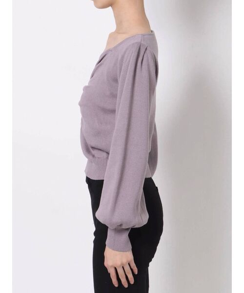 EMODA（エモダ）の「ギャザーパフニット（ニット/セーター・レディース・ホワイト/ブラック/グリーン/パープル・FREE）」の22枚目の写真