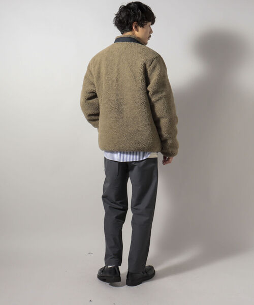 TAION（タイオン）の「【TAION/タイオン】DOWN×BOA REVERSIBLE JACKET ダウン×ボアリバーシブルダウンジャケット（ブルゾン・メンズ・ネイビー/ダークネイビー/ブラック/カーキ・X-LARGE/XX-LARGE/MEDIUM/LARGE）」の6枚目の写真