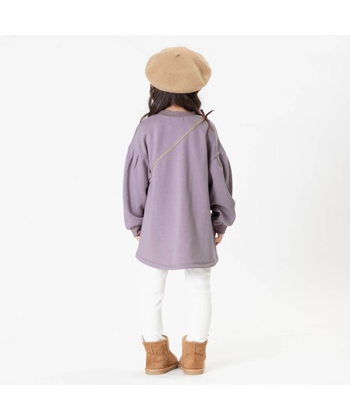Seraph（セラフ）の「あったか裏シャギーポシェット付きチュニック（チュニック・キッズ・ミント/アイボリー/ラベンダー/チャコール・140/120/95/100/130/90/110/80）」の13枚目の写真