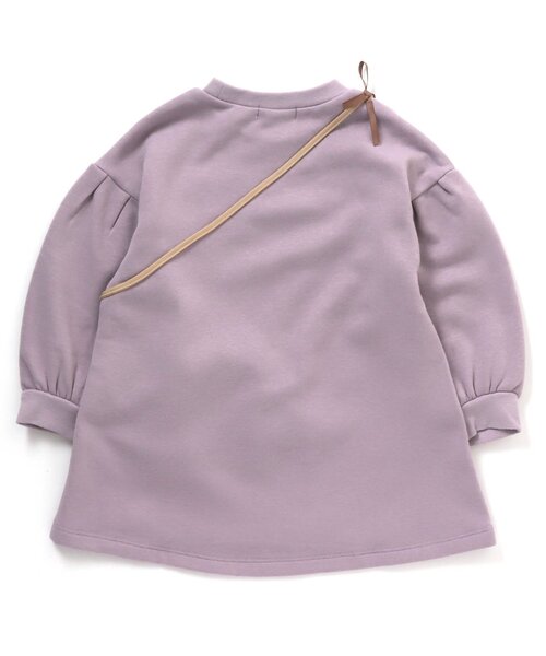 Seraph（セラフ）の「あったか裏シャギーポシェット付きチュニック（チュニック・キッズ・ミント/アイボリー/ラベンダー/チャコール・140/120/95/100/130/90/110/80）」の7枚目の写真