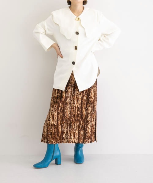 REJINA PYO（レジーナピョウ）の「REJINA PYO　Maude Skirt（スカート・レディース・ブラウン・10）」の10枚目の写真