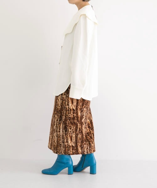 REJINA PYO（レジーナピョウ）の「REJINA PYO　Maude Skirt（スカート・レディース・ブラウン・10）」の8枚目の写真