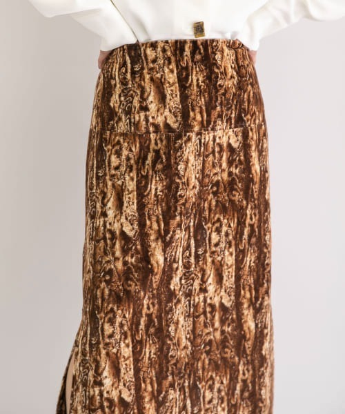 REJINA PYO（レジーナピョウ）の「REJINA PYO　Maude Skirt（スカート・レディース・ブラウン・10）」の4枚目の写真