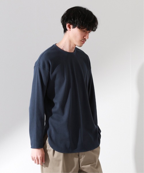JOURNAL STANDARD relume(ジャーナルスタンダード レリューム)の「レイヤードラウンド サーマルTシャツ(Tシャツ/カットソー・メンズ・ライトグレー/ホワイト/ブラック/アイボリー/ネイビー・SMALL/MEDIUM/LARGE)」の5枚目の写真