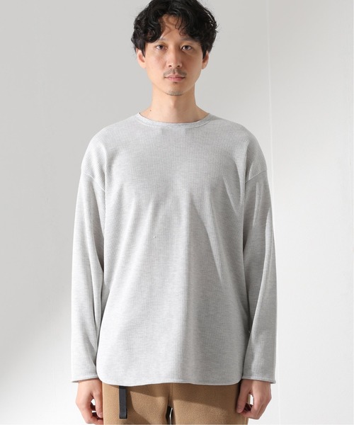JOURNAL STANDARD relume(ジャーナルスタンダード レリューム)の「レイヤードラウンド サーマルTシャツ(Tシャツ/カットソー・メンズ・ライトグレー/ホワイト/ブラック/アイボリー/ネイビー・SMALL/MEDIUM/LARGE)」の10枚目の写真
