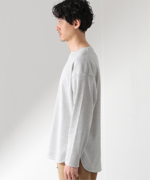 JOURNAL STANDARD relume(ジャーナルスタンダード レリューム)の「レイヤードラウンド サーマルTシャツ(Tシャツ/カットソー・メンズ・ライトグレー/ホワイト/ブラック/アイボリー/ネイビー・SMALL/MEDIUM/LARGE)」の14枚目の写真