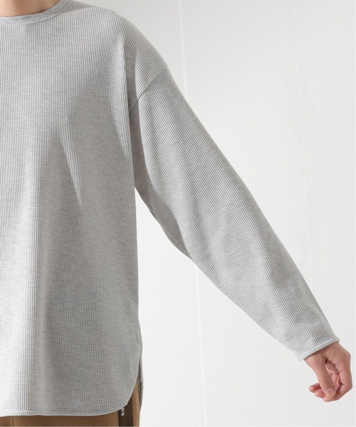 JOURNAL STANDARD relume(ジャーナルスタンダード レリューム)の「レイヤードラウンド サーマルTシャツ(Tシャツ/カットソー・メンズ・ライトグレー/ホワイト/ブラック/アイボリー/ネイビー・SMALL/MEDIUM/LARGE)」の6枚目の写真