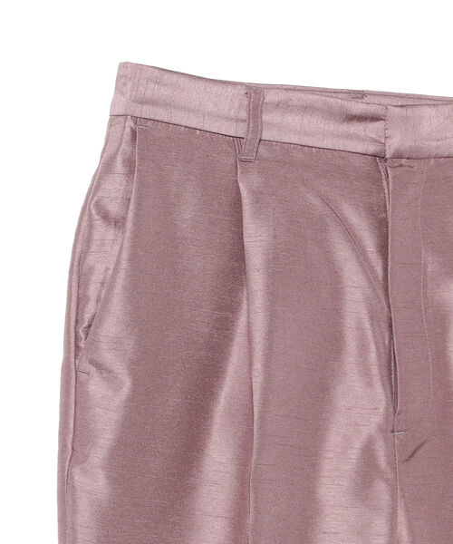 BEAMS LIGHTS（ビームスライツ）の「BEAMS LIGHTS / シャンタン センタープレス パンツ（その他パンツ・レディース・レッド系その他2/ホワイト系その他5/ブラック・38/36）」の11枚目の写真