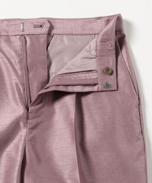 BEAMS LIGHTS（ビームスライツ）の「BEAMS LIGHTS / シャンタン センタープレス パンツ（その他パンツ・レディース・レッド系その他2/ホワイト系その他5/ブラック・38/36）」の10枚目の写真