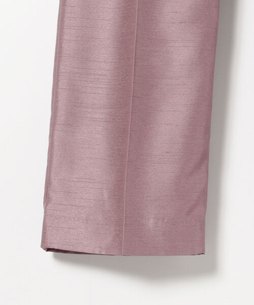 BEAMS LIGHTS（ビームスライツ）の「BEAMS LIGHTS / シャンタン センタープレス パンツ（その他パンツ・レディース・レッド系その他2/ホワイト系その他5/ブラック・38/36）」の9枚目の写真