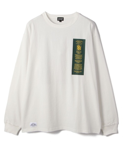 schott（ショット）の「【WEB LIMITED】Schott/ショット/THAT'S GREAT SCHOTT LS T-SHIRT/ザッツ グレイト ショット ロンT（Tシャツ/カットソー・メンズ・ホワイト/ブラック/ダークグリーン・MEDIUM/LARGE/X-LARGE/XX-LARGE）」の13枚目の写真