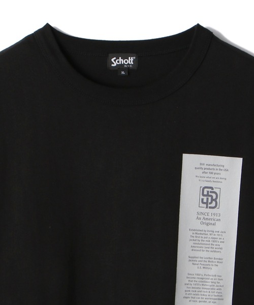 schott（ショット）の「【WEB LIMITED】Schott/ショット/THAT'S GREAT SCHOTT LS T-SHIRT/ザッツ グレイト ショット ロンT（Tシャツ/カットソー・メンズ・ホワイト/ブラック/ダークグリーン・MEDIUM/LARGE/X-LARGE/XX-LARGE）」の16枚目の写真