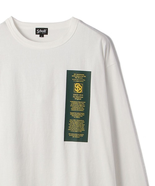 schott（ショット）の「【WEB LIMITED】Schott/ショット/THAT'S GREAT SCHOTT LS T-SHIRT/ザッツ グレイト ショット ロンT（Tシャツ/カットソー・メンズ・ホワイト/ブラック/ダークグリーン・MEDIUM/LARGE/X-LARGE/XX-LARGE）」の4枚目の写真