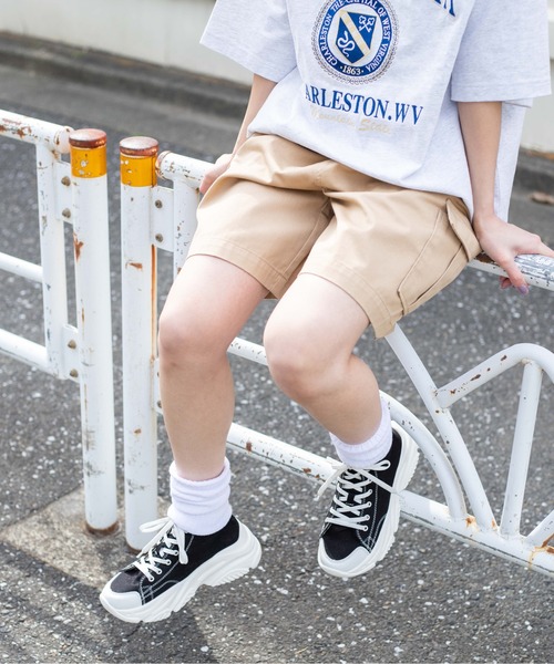 WEGO(ウィゴー)の「WEGO/ボリュームハイカットスニーカー(スニーカー・レディース・パープル/ブラック/ホワイト/グリーン・LARGE/MEDIUM)」の15枚目の写真