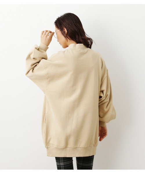 RODEO CROWNS WIDE BOWL（ロデオクラウンズワイドボウル）の「【WEB限定】ボトルネックエンブロイダリースウェットWL（スウェット・レディース・ベージュ/アイボリー/ライトブラック・FREE）」の7枚目の写真