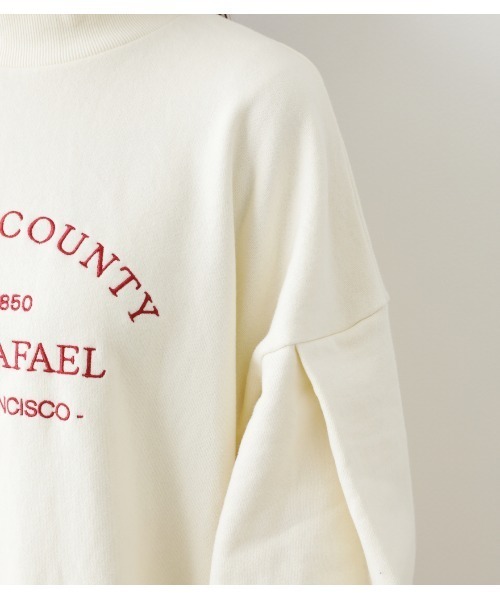 RODEO CROWNS WIDE BOWL（ロデオクラウンズワイドボウル）の「【WEB限定】ボトルネックエンブロイダリースウェットWL（スウェット・レディース・ベージュ/アイボリー/ライトブラック・FREE）」の11枚目の写真