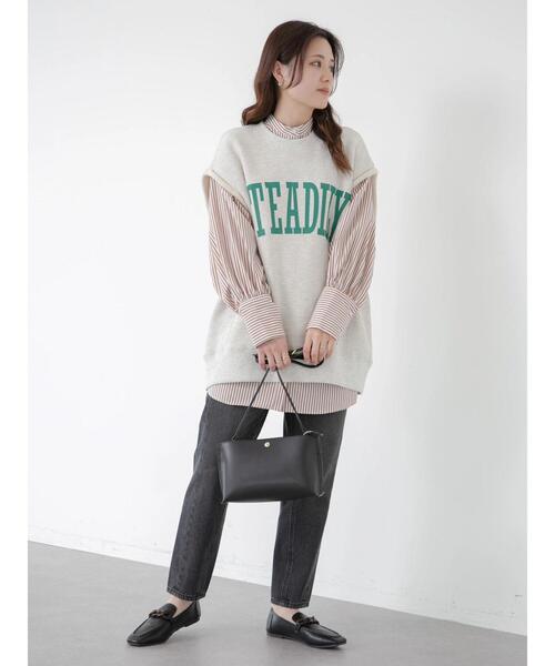 ELENCARE DUE（エレンカーレデュエ）の「・ELENCARE DUE ストライプチュニック＊（シャツ/ブラウス・レディース・ブラウン/ブルー/グリーン・FREE）」の18枚目の写真