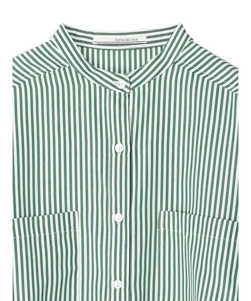 ELENCARE DUE（エレンカーレデュエ）の「・ELENCARE DUE ストライプチュニック＊（シャツ/ブラウス・レディース・ブラウン/ブルー/グリーン・FREE）」の13枚目の写真