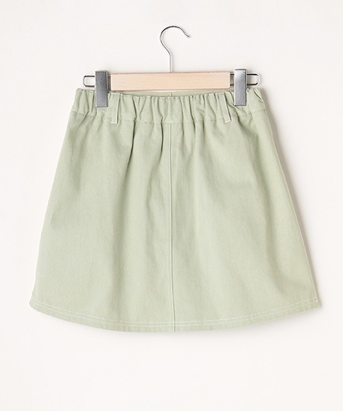 LOVETOXIC(ラブトキシック)の「台形スカパン(スカート・キッズ・グレー/ライトグリーン/ライトブルー/オフホワイト/ブラック/マルチ/グリーン・L/SS/S/M)」の12枚目の写真