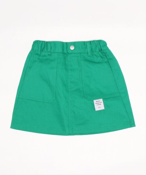 LOVETOXIC(ラブトキシック)の「台形スカパン(スカート・キッズ・グレー/ライトグリーン/ライトブルー/オフホワイト/ブラック/マルチ/グリーン・L/SS/S/M)」の21枚目の写真